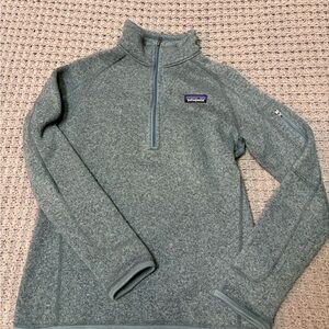 PATAGONIA Blue-Gray Fleece Pullover Half Zip
